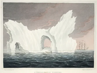 A Remarkable Iceberg, July 1818, Illustration from 